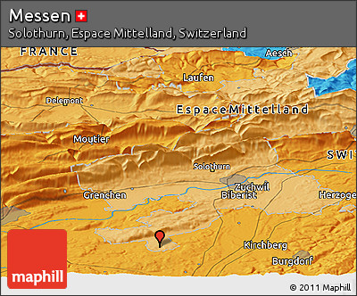Political Panoramic Map of Messen