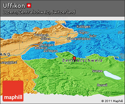 Political Panoramic Map of Uffikon