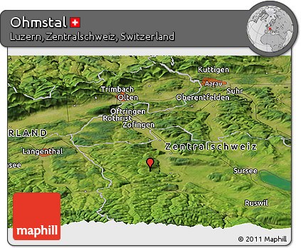 Satellite Panoramic Map of Ohmstal