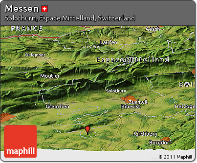 Satellite Panoramic Map of Messen