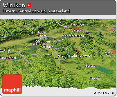 Satellite Panoramic Map of Winikon