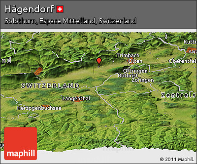 Satellite Panoramic Map of Hägendorf
