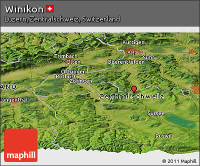 Satellite Panoramic Map of Winikon