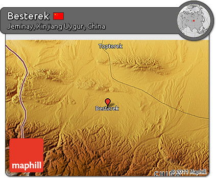 Physical 3D Map of Besterek