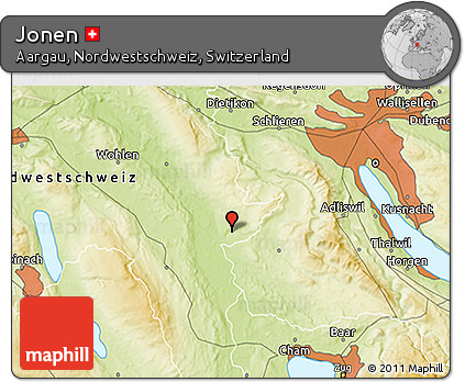 Physical 3D Map of Jonen