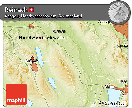 Physical 3D Map of Reinach