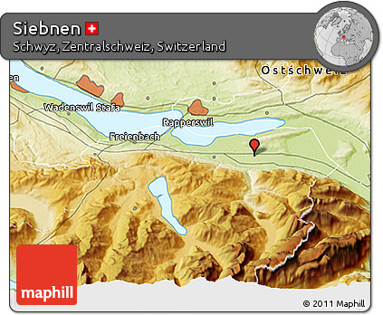 Physical 3D Map of Siebnen