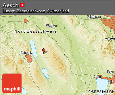 Physical 3D Map of Aesch