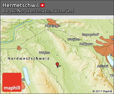 Physical 3D Map of Hermetschwil
