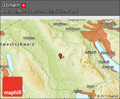 Physical 3D Map of Jonen