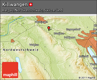 Physical 3D Map of Killwangen