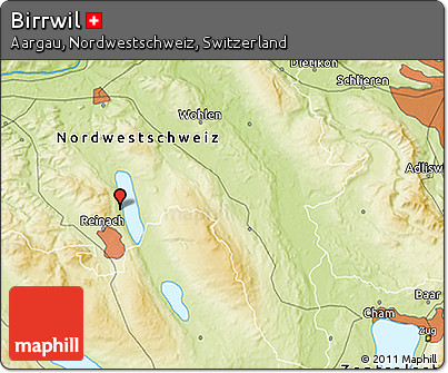 Physical 3D Map of Birrwil
