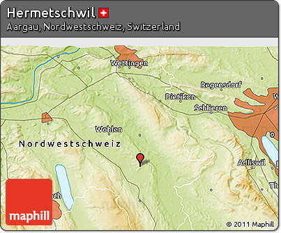 Physical 3D Map of Hermetschwil
