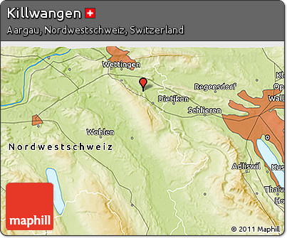 Physical 3D Map of Killwangen