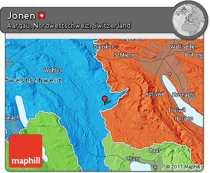 Political 3D Map of Jonen