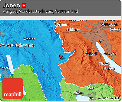 Political 3D Map of Jonen