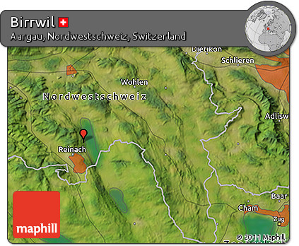 Satellite 3D Map of Birrwil