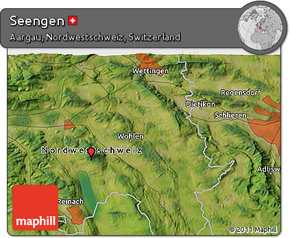 Satellite 3D Map of Seengen