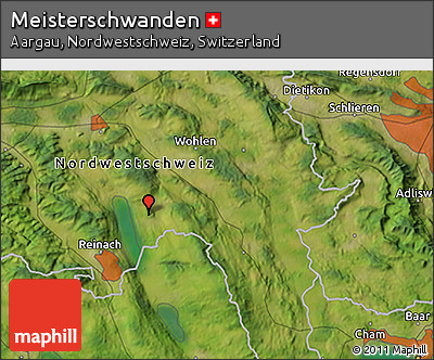 Satellite 3D Map of Meisterschwanden