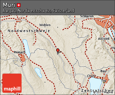 Shaded Relief 3D Map of Muri