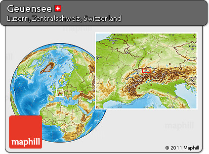 Physical Location Map of Geuensee