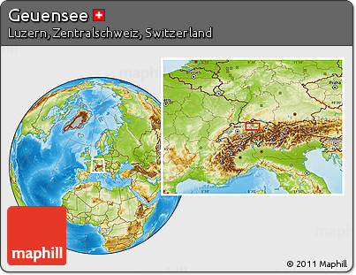 Physical Location Map of Geuensee