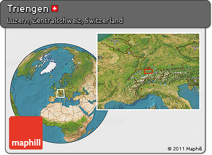 Satellite Location Map of Triengen