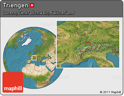 Satellite Location Map of Triengen