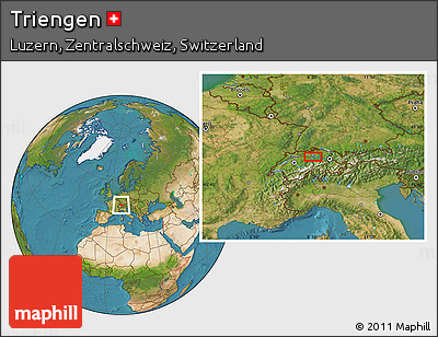 Satellite Location Map of Triengen