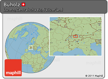 Savanna Style Location Map of Buholz