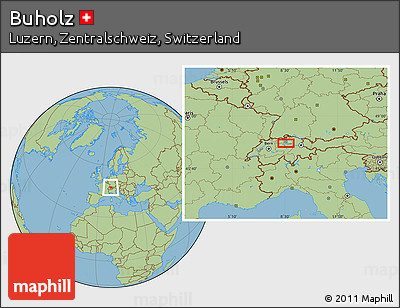 Savanna Style Location Map of Buholz