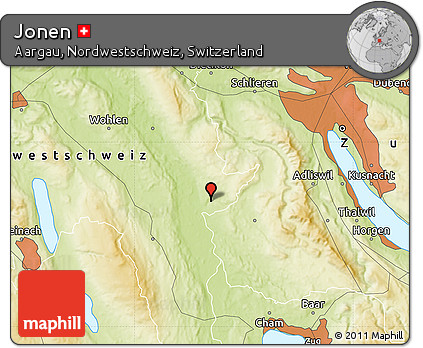 Physical Map of Jonen