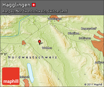 Physical Map of Hägglingen