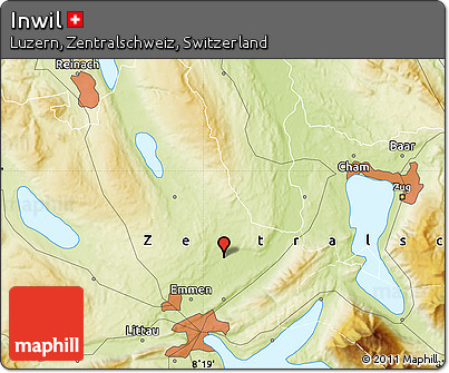 Physical Map of Inwil