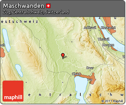 Physical Map of Maschwanden