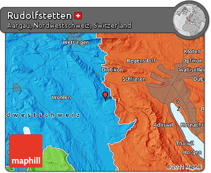 Political Map of Rudolfstetten