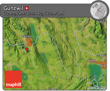Satellite Map of Gunzwil
