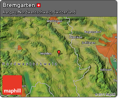 Satellite Map of Bremgarten