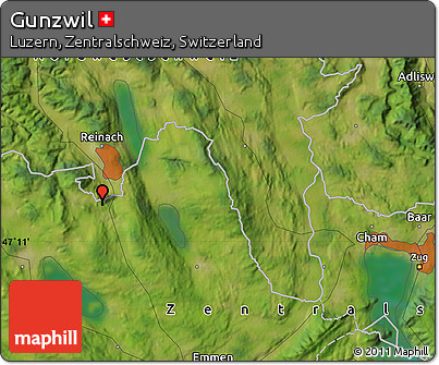 Satellite Map of Gunzwil