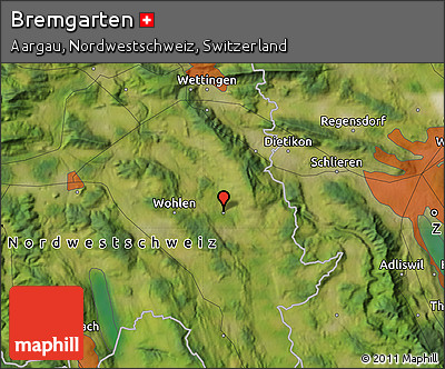 Satellite Map of Bremgarten