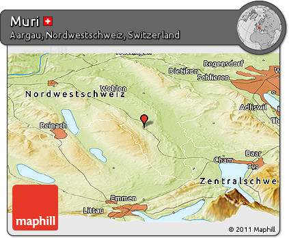 Physical Panoramic Map of Muri