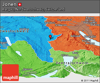 Political Panoramic Map of Jonen
