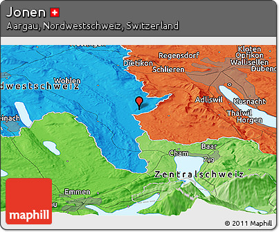 Political Panoramic Map of Jonen