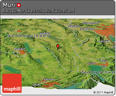 Satellite Panoramic Map of Muri