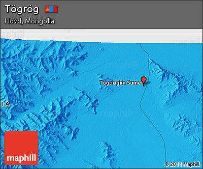 Political 3D Map of Tögrög