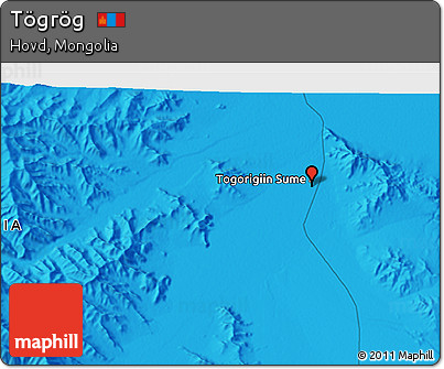 Political 3D Map of Tögrög