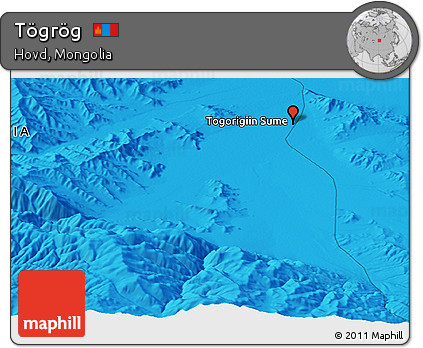 Political Panoramic Map of Tögrög