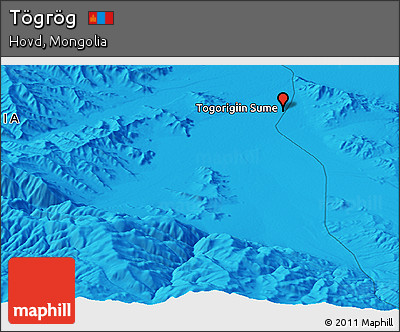 Political Panoramic Map of Tögrög