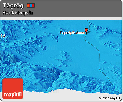 Political Panoramic Map of Tögrög