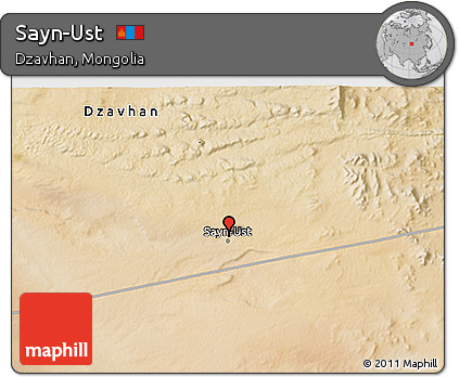 Satellite 3D Map of Sayn-Ust
